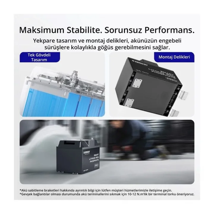 Renogy Akıllı Lityum Akü Pro Kendini Isıtmalı 200 Ah