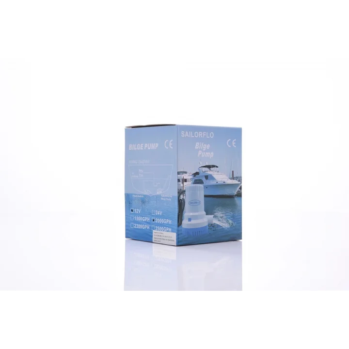 Sailorflo Dikey Sintine Pompası 2000GPH 12V 10A