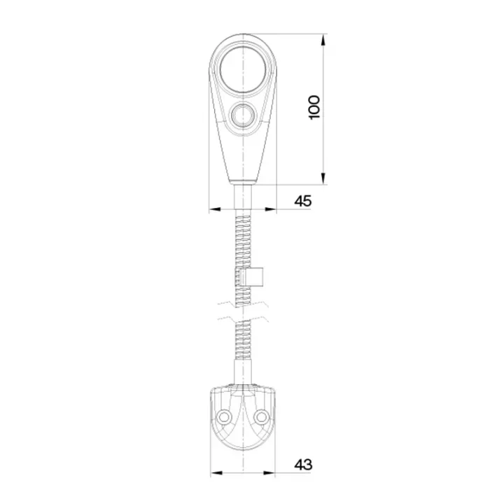 Sanel 12/24V Kuğu Okuma Lambası 120 Lümen 37.5 cm