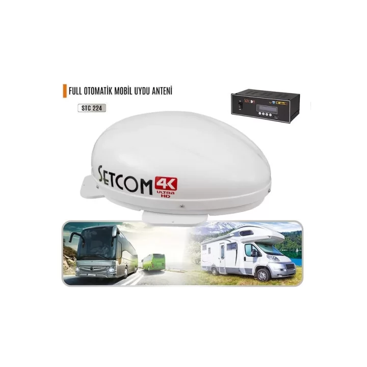 Setcom STC 224 4K Mobil Uydu Anteni
