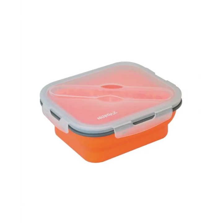 SİLİKON KATLANABİLİR TEK GÖZLÜ YEMEK SETİ