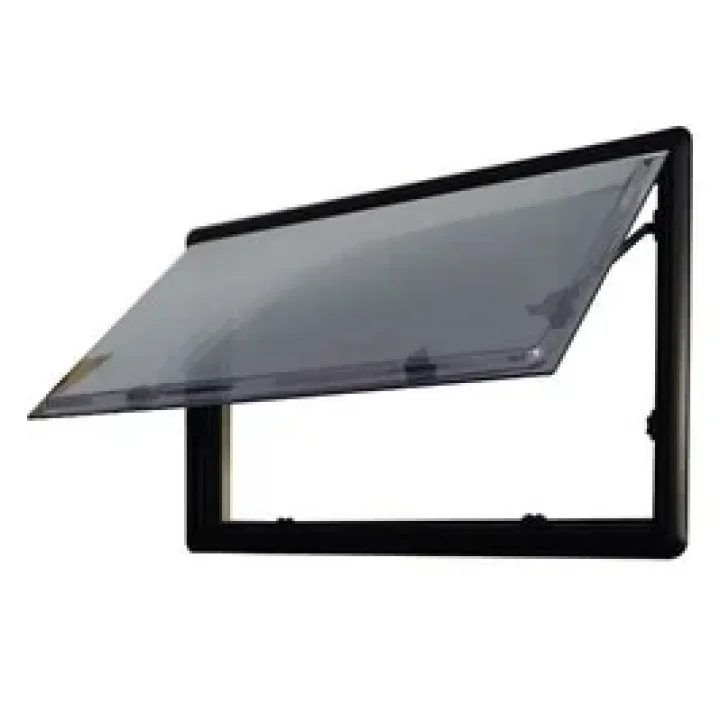 SUGA 110x45 cm Çift Akrilik Amortisörlü Karavan Cam Pencere Sineklik & Güneşlikli