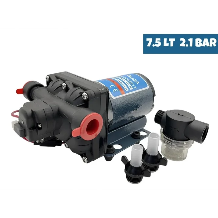 SUGA Karavan & Tekne Hidrofor Pompası 12V 7,5 L/dk 31 PSI / 2,1 Bar