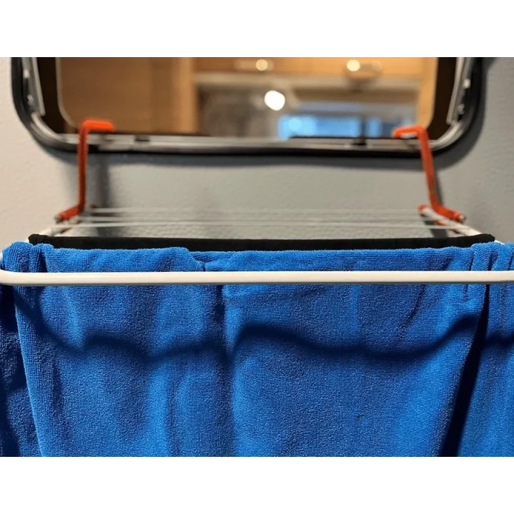 SUGA Pratik Katlanabilir Karavan Çamaşır Askılığı Kırmızı 55x34 cm
