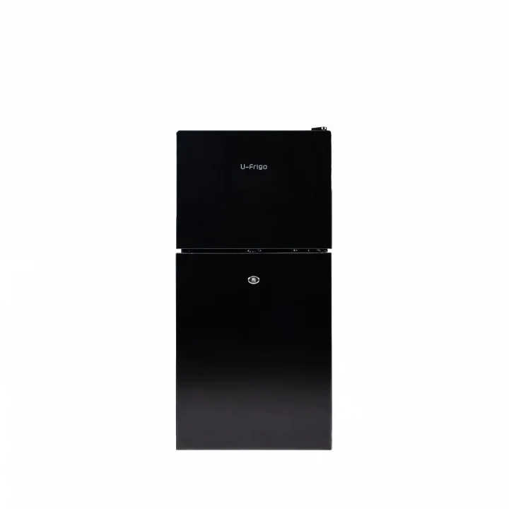 U-Frigo 108 Lt Limited Edition 12/24v Kompresörlü Buzdolabı Temperli Cam Kapak Siyah