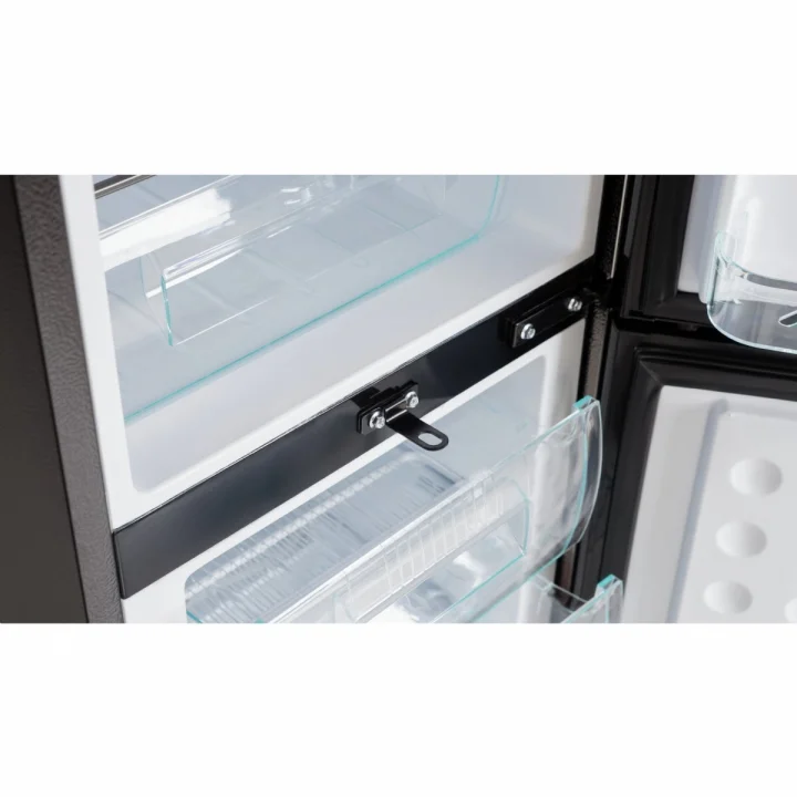 U-Frigo 176 Lt Limited Edition 12/24v Kompresörlü Buzdolabı Temperli Cam Kapak Siyah