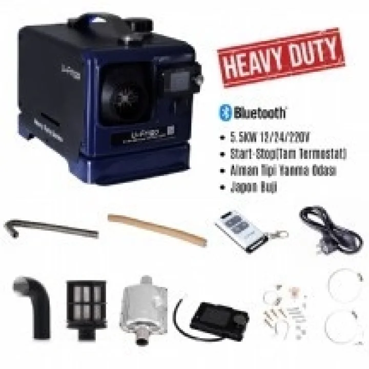 U-frigo 5.5kw 12v-24v-220v Çanta Tipi Webasto Muadili Dizel Isıtıcı Start-stop Bluetooth Heavy Duty Serisi