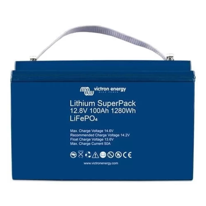 Victron 12,8V 100AH Lithium Akü Battery BMS Dahil, BAT512110710