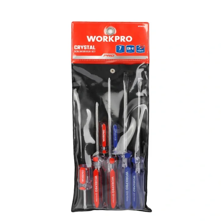 WORKPRO WP200533 7 Parça CR-V Manyetik Profesyonel Tornavida Seti