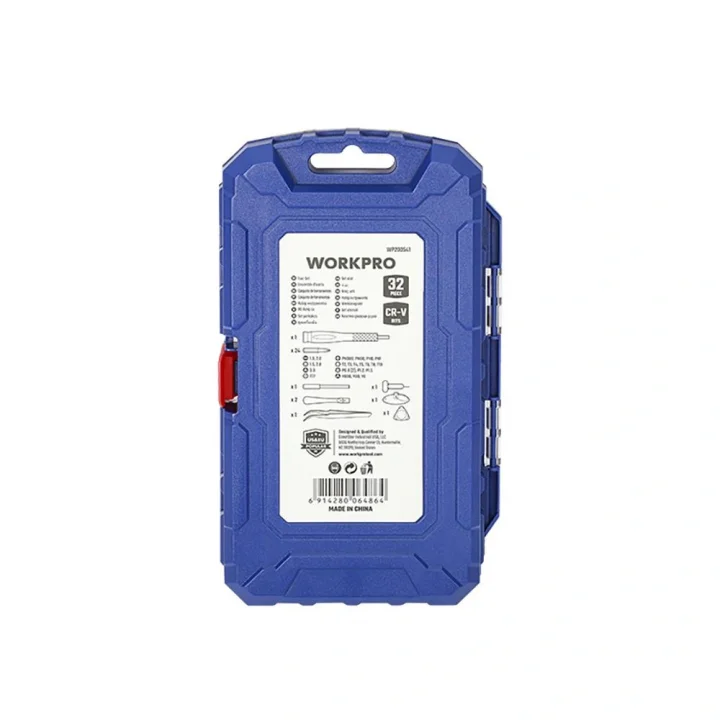WORKPRO WP200541 32 Parça CR-V Hassas Elektronikçi/Telefoncu Profesyonel Onarım Seti
