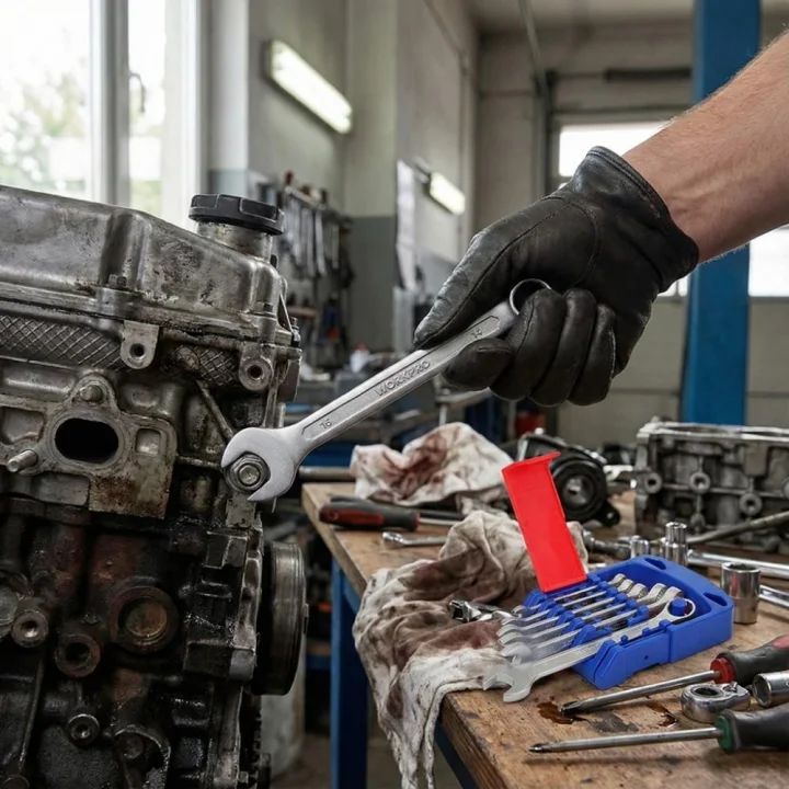 WORKPRO WP202501 Cr-V 6 Parça Profesyonel Kombine Anahtar Takımı