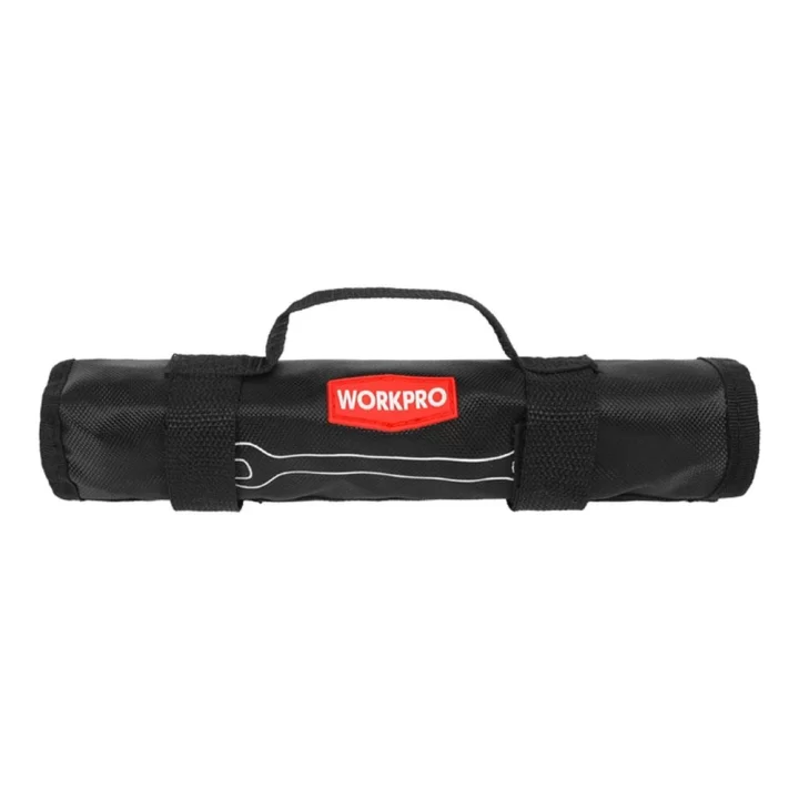 WORKPRO WP202575 8-19mm 8 Parça CR-V Profesyonel Kombine Anahtar Takımı + Bez Taşıma Kılıfı