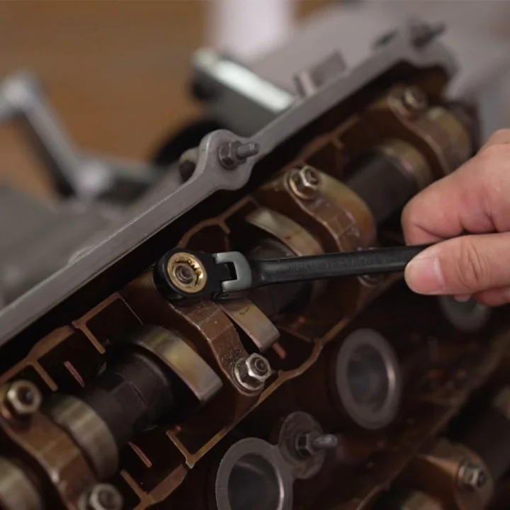 WORKPRO WP202603 8-17mm 8 Parça CR-V Profesyonel Mafsallı Cırcır Kombine Anahtar Takımı + Bez Taşıma Kılıfı