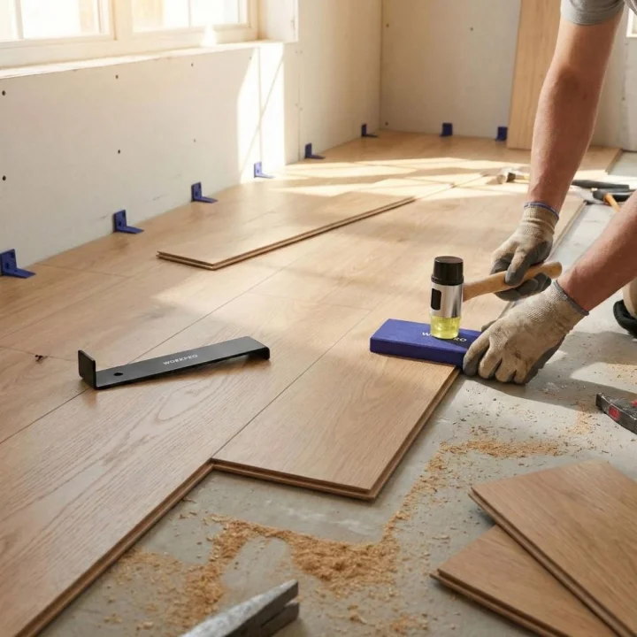 WORKPRO WP204302 33 Parça Laminant/Parke Ahşap Zemin Döşeme Montaj Seti