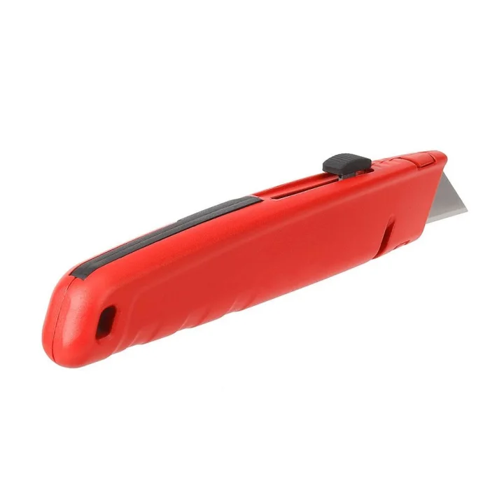 WORKPRO WP213009 Ağır Hizmet Alüminyum Gövde Geri Çekilebilir Rötuş Maket Bıçağı + 5 Adet Yedek Bıçak