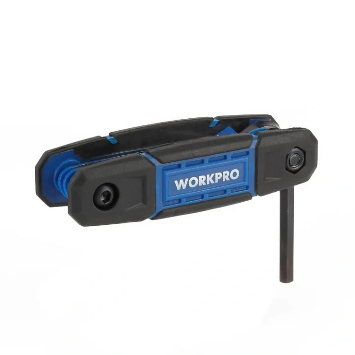 WORKPRO WP222028 8 Parça CR-V Metrik Çakı Tipi Profesyonel Allen Anahtar Takımı