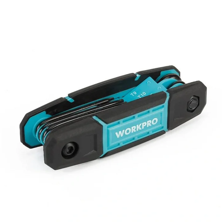 WORKPRO WP222030 8 Parça CR-V Çakı Tipi Torx Profesyonel Allen Anahtar Takımı