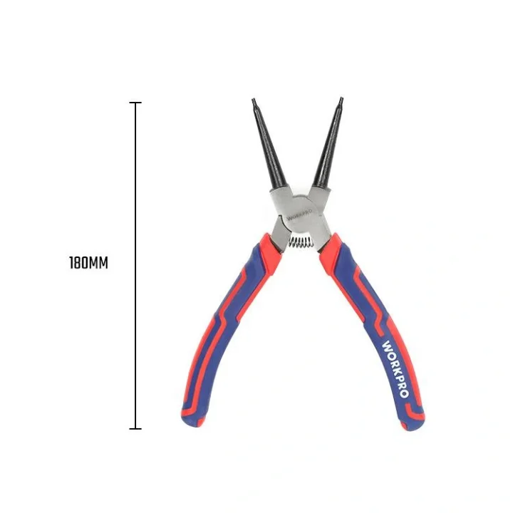 WORKPRO WP231152 180MM Cr-V Düz Yaylı Profesyonel İç Segman Pensesi