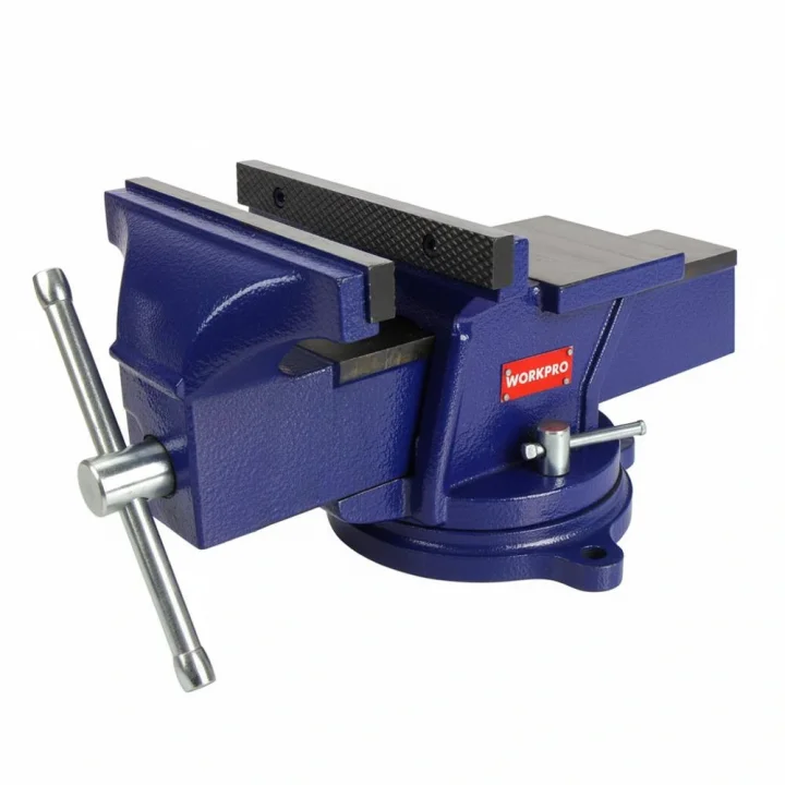 WORKPRO WP233006 125mm 360° Döner Tabanlı Örslü Profesyonel Tezgâh Mengene