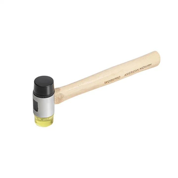 WORKPRO WP241050 35mm Ahşap Saplı Çift Başlı Hassas Lastik Çekiç
