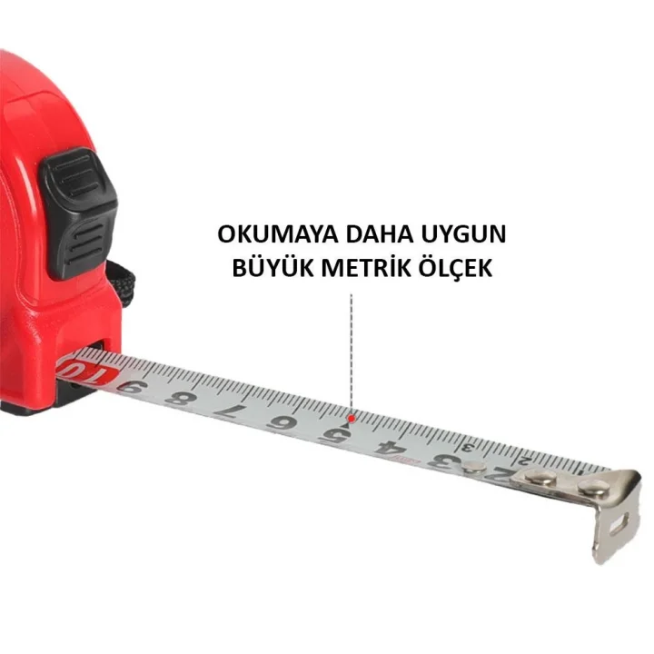 WORKPRO WP261002 3Mx16mm Beyaz Çelik Şerit Metre