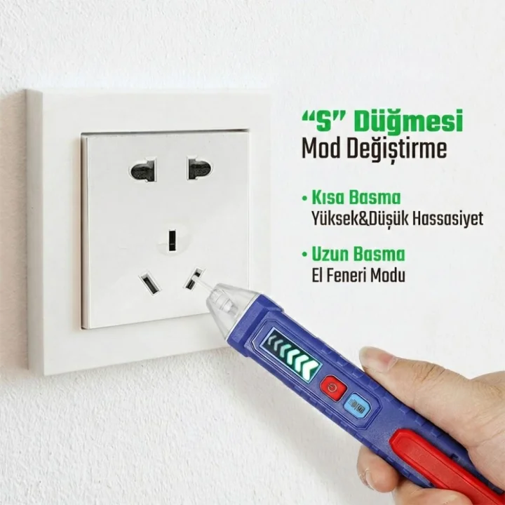 WORKPRO WP295004 12-1000 Volt AC Yüksek Hassasiyetli Profesyonel Voltaj Dedektörü