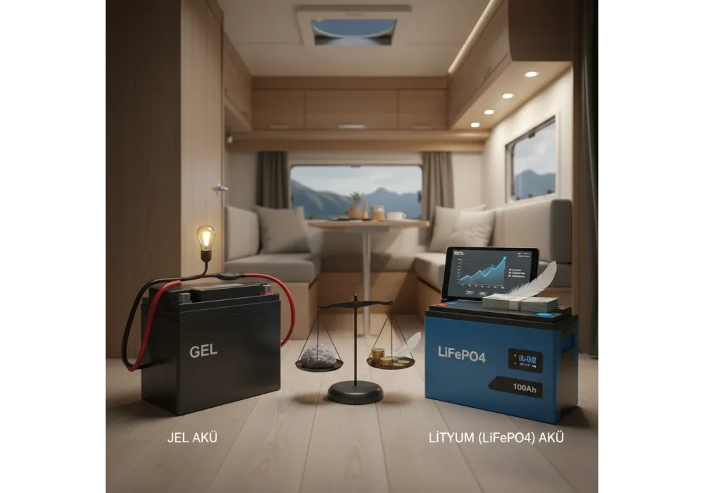 Jel Akü vs Lityum (LiFePO4) Akü Karavan İçin Hangisi Daha Karlı Bir Yatırım?