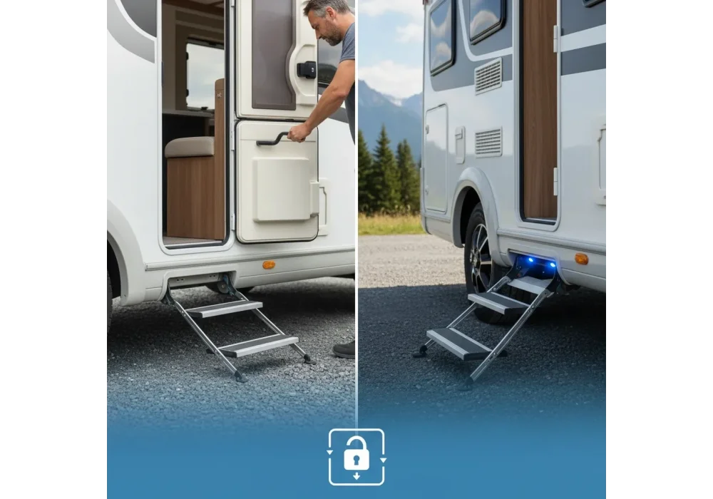 Karavan Basamağı Seçimi Manuel mi, Elektrikli mi? Otomatik Kapanma Neden Önemli?