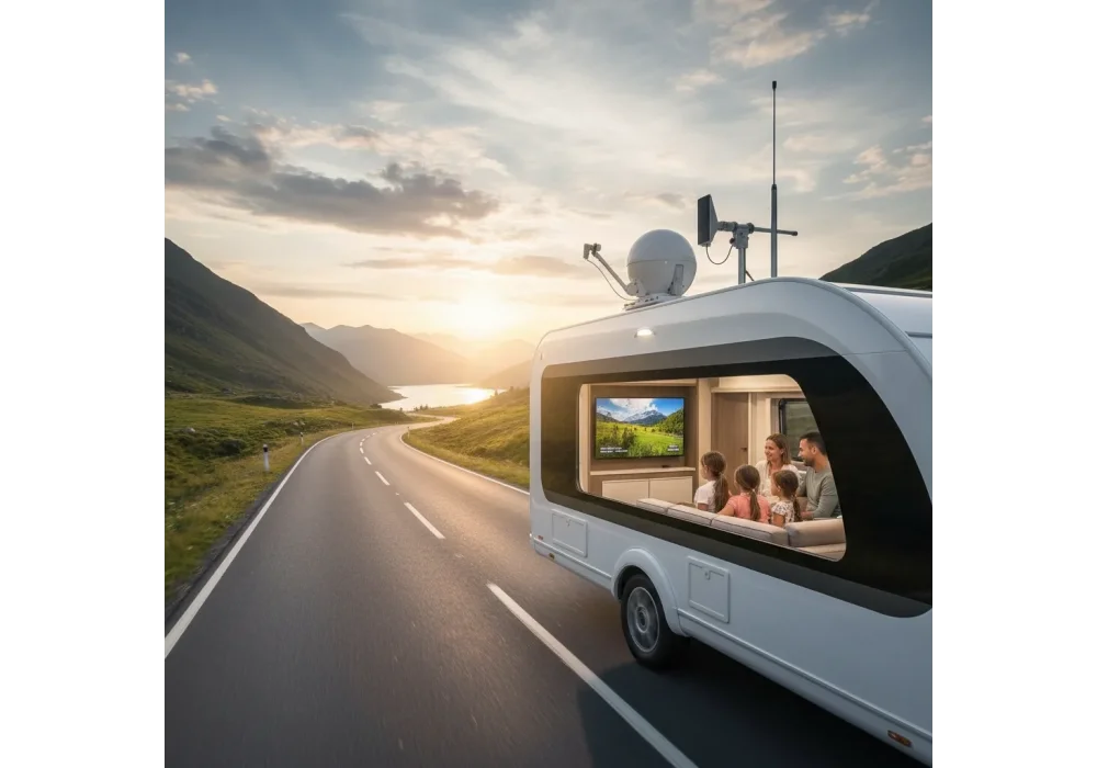 Karavan Tipi TV ve Uydu Sistemleri Hareket Halinde Kesintisiz Eğlence