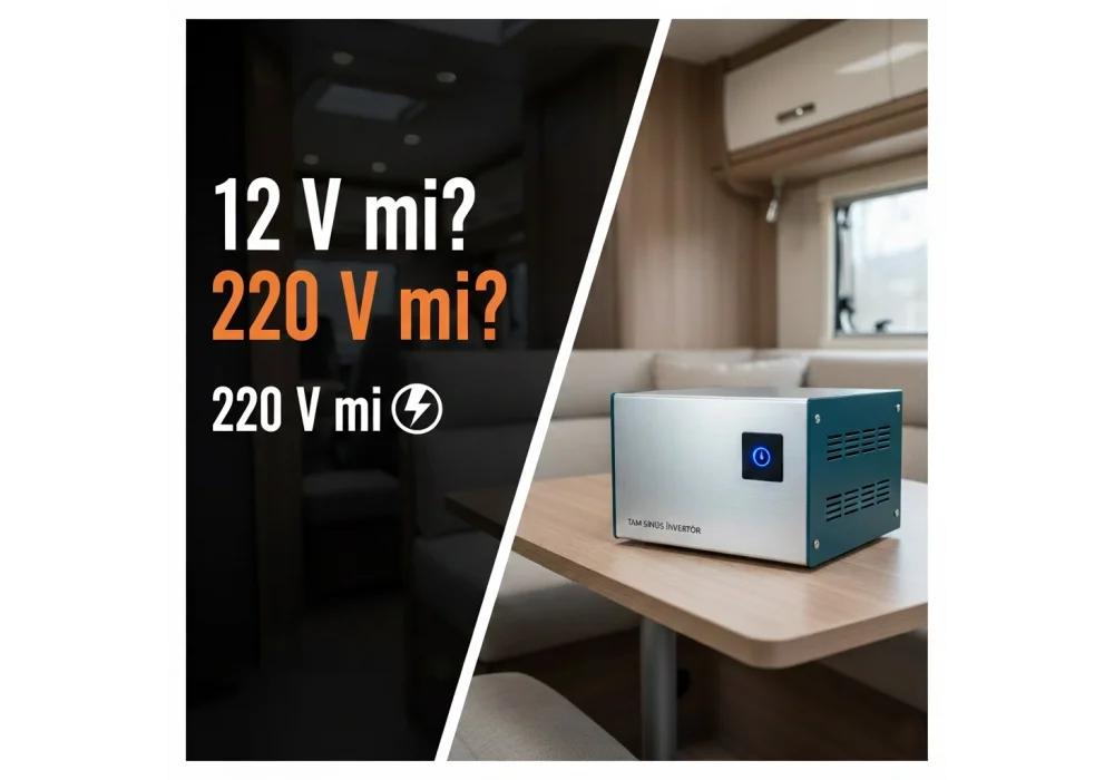 Karavanda 12 V mu 220 V mu Daha Verimli? Tam Sinüs İnvertör Kullanım Önerileri