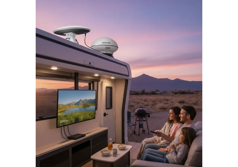 Neta ve Setcom Mobil Uydu Antenleri ile Karavanda Kesintisiz TV Keyfi