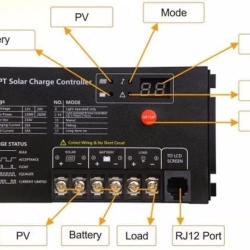 12/24V 10A MPPT Solar Charge Controller MT2410