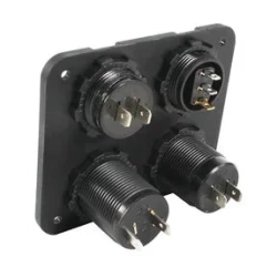 12V 2 USB ŞARJ SOKETİ+VOLTMETRE ÇAKMAKLIK +ON OFF DÜĞMESİ