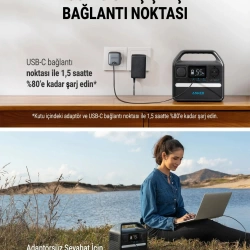Anker 521 Powerhouse 256W Taşınabilir Şarj İstasyonu