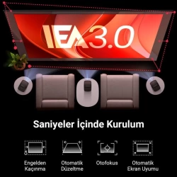 Anker Nebula Mars 3 Air Akıllı Taşınabilir Wifi Kablosuz Projeksiyon Cihazı