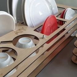 ATY Karavan Tabak Bardak Koruma Rafı