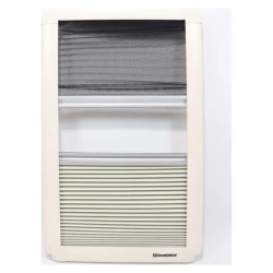 Berhimi 50x30 Dikey Amörtisörlü Karavan Penceresi (Sineklikli Güneşlikli)