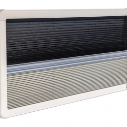 Berhimi 55x145 Amortisörlü Karavan Penceresi (Sineklikli Güneşlikli)