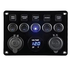 BFY 5Lİ SWITCH PANEL IŞIKLI ŞARJ-VOLT-USB