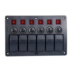 Bfy 6Lı  Switch Panel Otomatik Sigortalı ve Işıklı