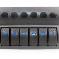 Bfy 6lı Switch Panel,Mavi Işıklı ve Otomatik Sigortalı