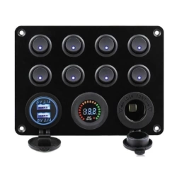 BFY 8Lİ SWITCH PANEL IŞIKLI ŞARJ-VOLT-USB