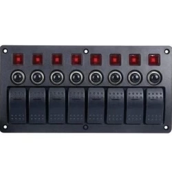 BFY 8Lİ   SWITCH PANEL OTOMATİK SİGORTA VE IŞIKLI