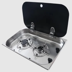 Cam Kapaklı Çiftli Gömme Ocak- FSM 3450