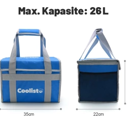 Coolist CL26B 26 Litre Katlanabilir Termos Bez Çanta / Buzluk