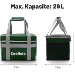 Coolist CL26G 26 Litre Katlanabilir Termos Bez Çanta / Buzluk