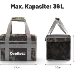 Coolist CL36C 36 Litre Katlanabilir Termos Bez Çanta / Buzluk