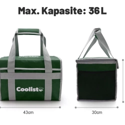 Coolist CL36G 36 Litre Katlanabilir Termos Bez Çanta / Buzluk