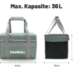 Coolist CL36LG 36 Litre Katlanabilir Termos Bez Çanta / Buzluk