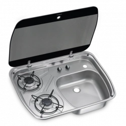 Dometic HSG 2445 2 Gözlü Gazlı Ocak + Lavabo